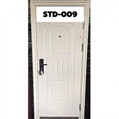 ประตูเหล็กนิรภัย STD-009 BROWN/RIGHT/OUTSIDE