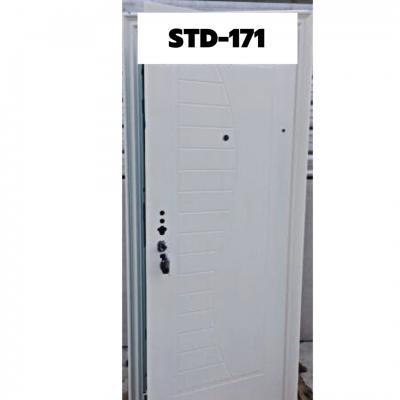 ประตูเหล็กนิรภัย STD-171 WHITE/RIGHT OUTSIDE