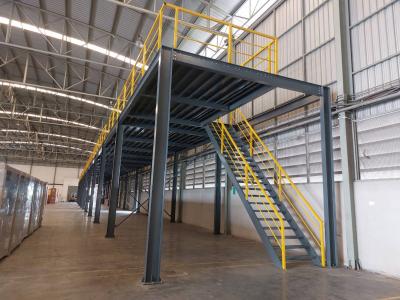 ผลงานชั้นลอย-ชั้นวางสินค้า Mezzanine floor 4.70 x 66 x 4.2 m.